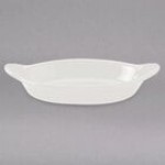 Hall China from Steelite International HL5270ABWA Bright White 8 oz. Oval Rarebit / Au Gratin Dish - 24/Case Hall China from Steelite International HL5270ABWA Bright White 8 oz. Oval Rarebit / Au Gratin Dish - 24/Case