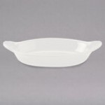 Hall China from Steelite International HL5270ABWA Bright White 8 oz. Oval Rarebit / Au Gratin Dish - 24/Case Hall China from Steelite International HL5270ABWA Bright White 8 oz. Oval Rarebit / Au Gratin Dish - 24/Case