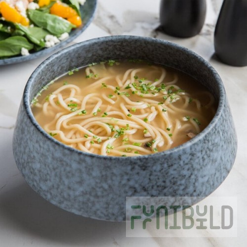 10 Strawberry Street BISEKI-12 Biseki 48 oz. Blue Stoneware Demi Bowl - 12/Case
