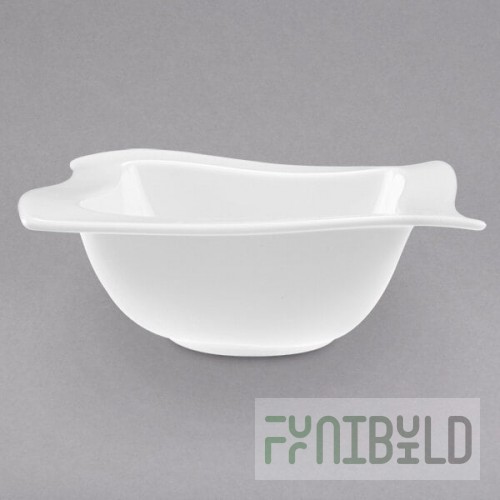 Villeroy & Boch 10-2525-1909 NewWave 20 oz. White Premium Porcelain Bowl - 4/Case