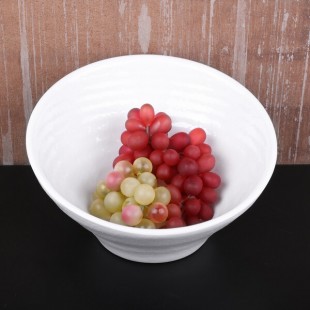 Elite Global Solutions D95RR-W Durango 1.16 Qt. White Angled Melamine Bowl - 6/Case Elite Global Solutions D95RR-W Durango 1.16 Qt. White Angled Melamine Bowl - 6/Case