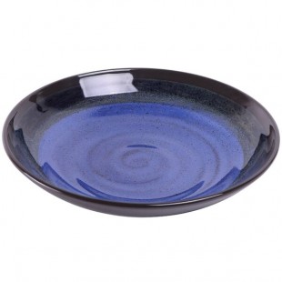 Elite Global Solutions B427090-CD Monet 36 oz. Cobalt Reactive Glaze Melamine Bowl - 6/Case Elite Global Solutions B427090-CD Monet 36 oz. Cobalt Reactive Glaze Melamine Bowl - 6/Case