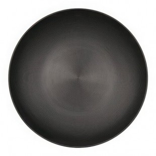 Cal-Mil Charlotte 140 oz. Black Coupe Melamine Bowl / Plate - 6/Case