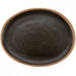 GET B-420-TP Pottery Market 1.3 Qt. Matte Speckled Brown Melamine Salad / Pasta Bowl - 12/Pack