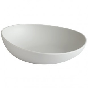 GET Enterprises B-4500-LG Riverstone 28 oz. Light Gray Irregular Round Matte Melamine Serving Bowl - 12/Pack GET Enterprises B-4500-LG Riverstone 28 oz. Light Gray Irregular Round Matte Melamine Serving Bowl - 12/Pack