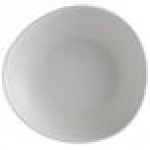 GET Enterprises B-4500-LG Riverstone 28 oz. Light Gray Irregular Round Matte Melamine Serving Bowl - 12/Pack