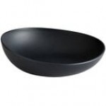 GET Enterprises B-4500-LG Riverstone 28 oz. Light Gray Irregular Round Matte Melamine Serving Bowl - 12/Pack