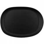 GET Enterprises B-4500-LG Riverstone 28 oz. Light Gray Irregular Round Matte Melamine Serving Bowl - 12/Pack