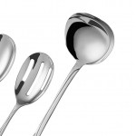 Acopa Swirl 6-Piece 18/8 Stainless Steel Extra Heavy Weight Serving Utensils Set