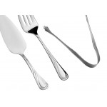 Acopa Swirl 6-Piece 18/8 Stainless Steel Extra Heavy Weight Serving Utensils Set