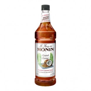 Monin Premium Toasted Coconut Flavoring Syrup 1 Liter - 4/Case
