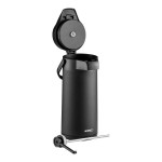 Acopa 3 Liter Stainless Steel Lined Matte Black Airpot with Push Button Acopa 3 Liter Stainless Steel Lined Matte Black Airpot with Push Button