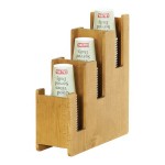 Cal-Mil Madera Wood 3-Tier Cup / Lid Organizer 23187-99
