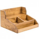 Cal-Mil Madera Wood 3-Tier Cup / Lid Organizer 23187-99