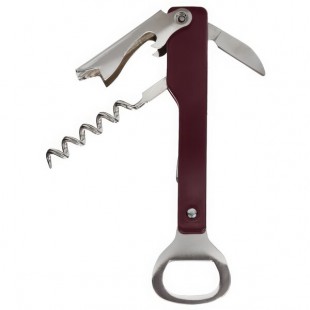 Franmara 2018-03 Wine Steward's Waiter's Customizable Corkscrew with Burgundy Handle