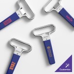 Franmara Ahh Super! Chrome-Plated Two-Prong Customizable Cork Extractor with Dark Blue Sheath 2125-05