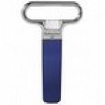 Franmara Ahh Super! Chrome-Plated Two-Prong Customizable Cork Extractor with Dark Blue Sheath 2125-05