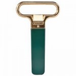 Franmara Ahh Super! Chrome-Plated Two-Prong Customizable Cork Extractor with Dark Blue Sheath 2125-05