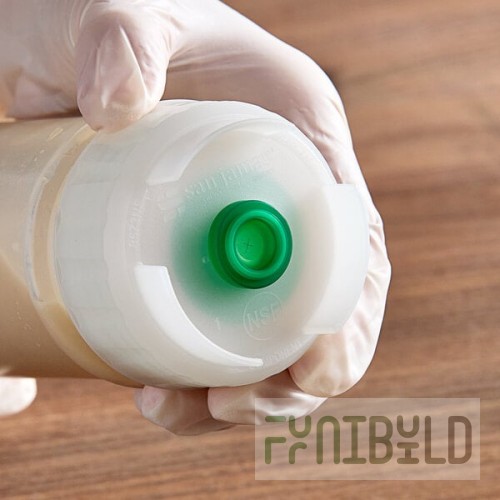 San Jamar 8573NS Nozzle Cap for 12 and 16 oz. EZ-KLEEN® Sauce Bottles - 6/Case