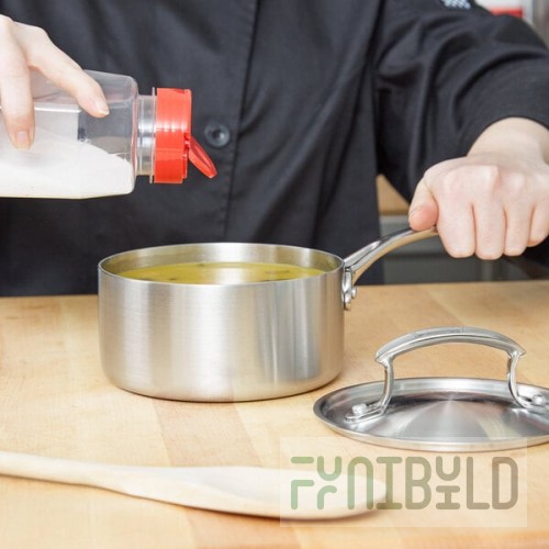 Vollrath 49430 Miramar® Display Cookware 1 Qt. Stainless Steel Sauce Pan / Butter Warmer