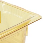 Vollrath 9064410 Super Pan® 1/6 Size Amber High Heat Plastic Food Pan - 4