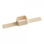 Carlisle 30860HH13 StorPlus 1/3 Size Amber High Heat Plastic Food Pan with 2 Handles - 2 1/2