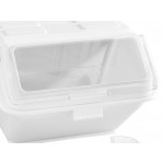 Baker's Lane 12.6 Gallon / 200 Cup Clip-In Shelf Ingredient Bin with Flip Lid, Label Sheet, and Scoop Baker's Lane 12.6 Gallon / 200 Cup Clip-In Shelf Ingredient Bin with Flip Lid, Label Sheet, and Scoop