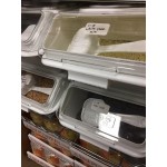 Baker's Lane 12.6 Gallon / 200 Cup Clip-In Shelf Ingredient Bin with Flip Lid, Label Sheet, and Scoop Baker's Lane 12.6 Gallon / 200 Cup Clip-In Shelf Ingredient Bin with Flip Lid, Label Sheet, and Scoop