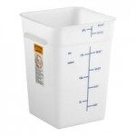 Carlisle 18 Qt. Allergen-Free Clear Square Polycarbonate Food Storage Container Carlisle 18 Qt. Allergen-Free Clear Square Polycarbonate Food Storage Container