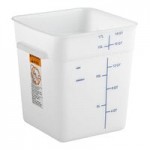 Carlisle 18 Qt. Allergen-Free Clear Square Polycarbonate Food Storage Container Carlisle 18 Qt. Allergen-Free Clear Square Polycarbonate Food Storage Container