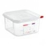 Araven 2.1 Qt. Translucent Square Polypropylene Food Storage Container with Airtight Lid