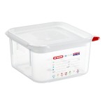 Araven 2.1 Qt. Translucent Square Polypropylene Food Storage Container with Airtight Lid
