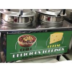 Benchmark USA 51074A Dual 7 Qt. Chili and Cheese Warmer with Pumps - 120V, 1200W