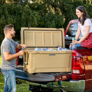 CaterGator CG100SPB Beige 110 Qt. Rotomolded Outdoor Cooler / Ice Chest CaterGator CG100SPB Beige 110 Qt. Rotomolded Outdoor Cooler / Ice Chest