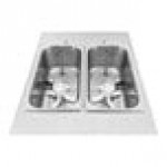 Spaceman 6695-CL 25.4 Qt. Double High Output Countertop Slushy / Granita Frozen Drink Machine - 208-230V