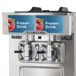Spaceman 6695-CL 25.4 Qt. Double High Output Countertop Slushy / Granita Frozen Drink Machine - 208-230V