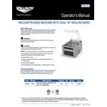 Vollrath 40833 Large Vacuum Packaging Machine with Dual 16