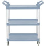 Vollrath 97005 Gray Multi-Purpose Utility Cart with Three Shelves