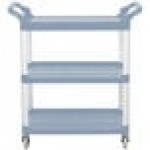Vollrath 97005 Gray Multi-Purpose Utility Cart with Three Shelves
