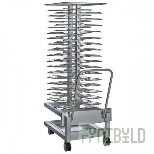 Alto-Shaam 5016480 Roll-In Stainless Steel Plate Cart - 84 Plate