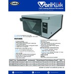 Cadco VariKwik VKII-220+ Stainless Steel Countertop High-Speed Oven with 7