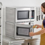 Solwave Stackable Commercial Microwave with Large 1.2 cu. ft. Interior and Push Button Controls - 1,200W, 120V Solwave Stackable Commercial Microwave with Large 1.2 cu. ft. Interior and Push Button Controls - 1,200W, 120V
