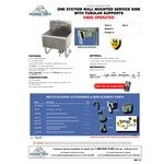 Advance Tabco WSS-14-21KV 16-Gauge Service Sink with 12 Advance Tabco WSS-14-21KV 16-Gauge Service Sink with 12