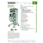 Hobart Legacy+ HL662-1STD 60 Qt. Planetary Floor Pizza Mixer with Guard & Standard Accessories - 240V, 3 Phase, 2 7/10 hp