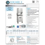 Hoshizaki DCM-500BWK Water-Cooled Countertop Ice Maker and Water Dispenser - 597 lb. Hoshizaki DCM-500BWK Water-Cooled Countertop Ice Maker and Water Dispenser - 597 lb.