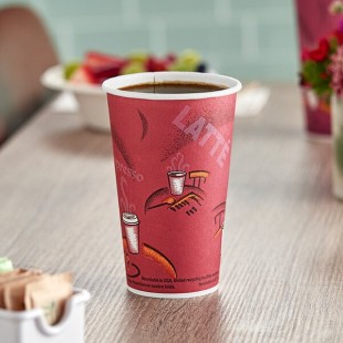 Solo 16 oz. Bistro Single-Sided Poly Paper Hot Cup - 1,000/Case Solo 16 oz. Bistro Single-Sided Poly Paper Hot Cup - 1,000/Case