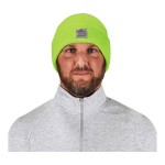 Ergodyne N-Ferno 6806 Hi-Vis Lime Cuffed Rib Knit Winter Hat 16806