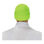 Ergodyne N-Ferno 6806 Hi-Vis Lime Cuffed Rib Knit Winter Hat 16806