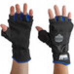 Ergodyne 17342 ProFlex 816 Thermal Fingerless Work Gloves / Flip-Top Mittens - Small - Pair