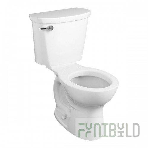 American Standard Cadet PRO 215BB104.020 White Vitreous China Floor-Mount Chair Height Round Toilet with High-Efficiency Tank and 10